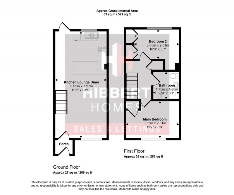 Floorplan for Birchtree Close, Bowdon, WA14
