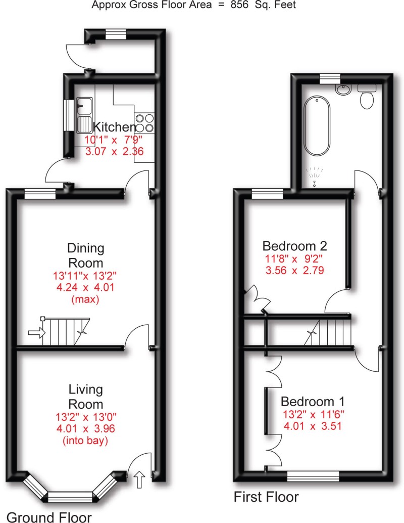 Floorplan for Bancroft Road, Hale, WA15
