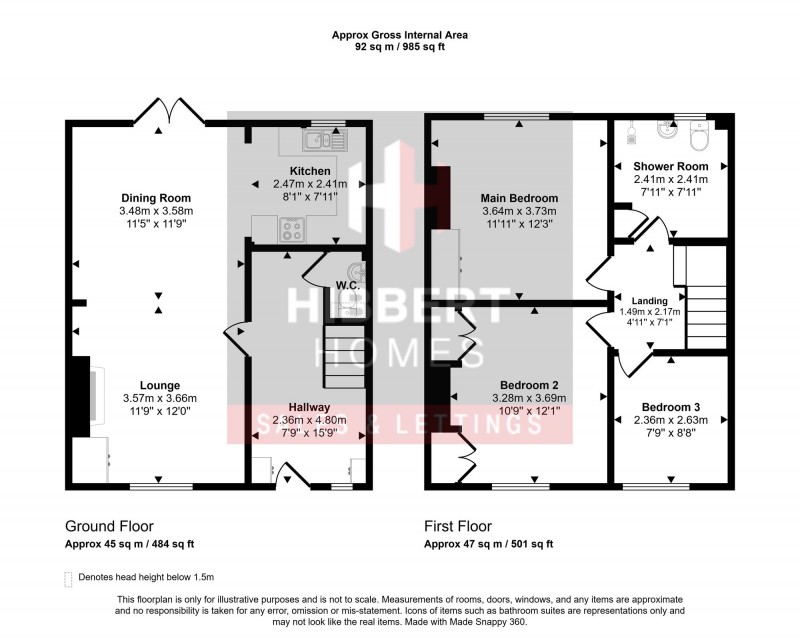 Floorplan for Burnage Hall Road, Manchester, M19