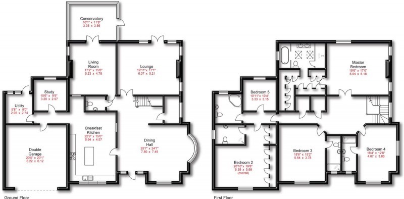 Floorplan for Theobald Road, Bowdon, WA14