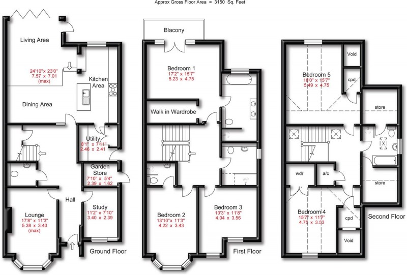 Floorplan for Broomfield Lane, Hale, WA15