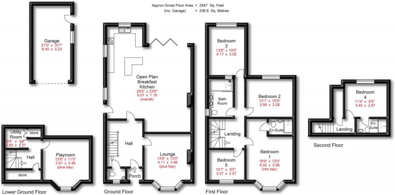 Floorplan for Queens Road, Hale, WA15