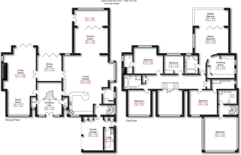 Floorplan for Torkington Road, Wilmslow, SK9
