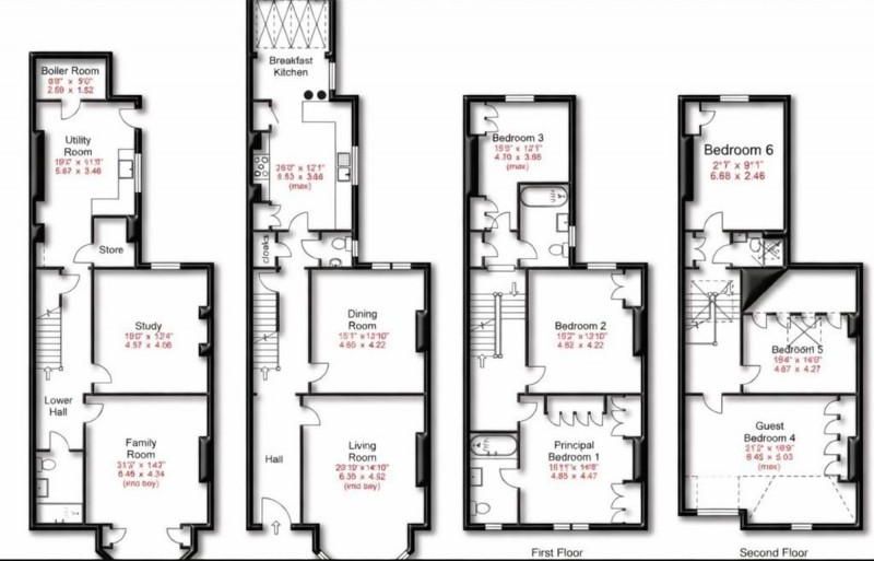 Floorplan for East Downs Road, Bowdon, WA14