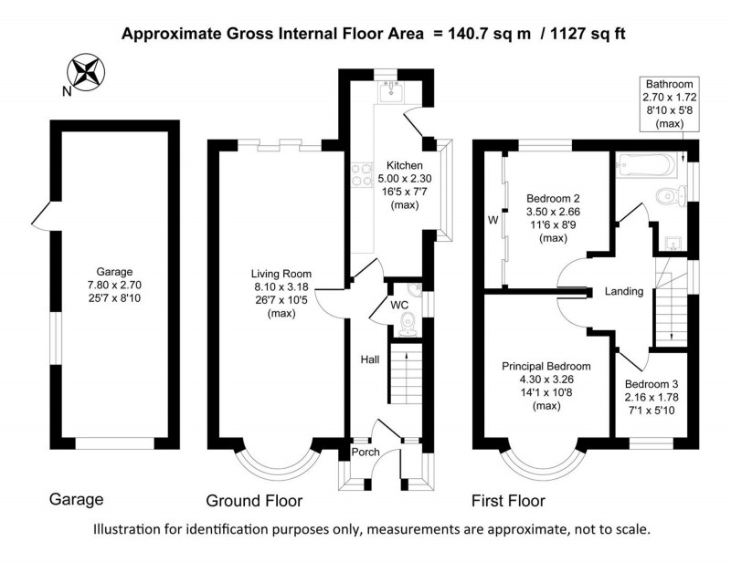 Floorplan for Langdale Road, Sale, M33