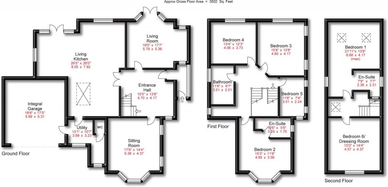 Floorplan for Grove Lane, Cheadle Hulme, SK8