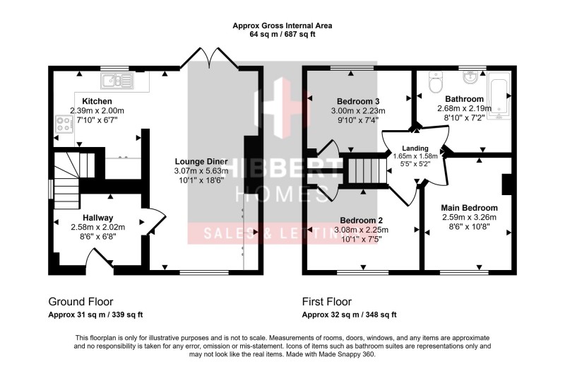 Floorplan for Marina Road, Bredbury, SK6