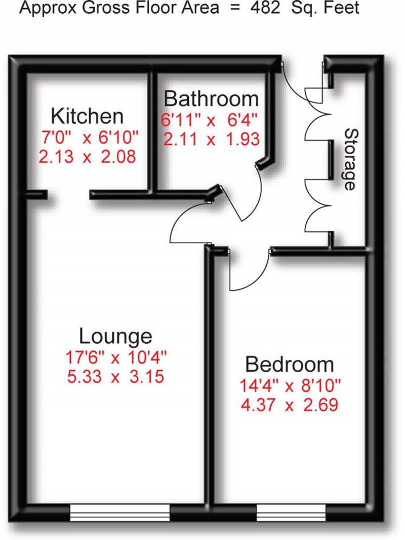 Floorplan for Brown Street, Rostherne Court Brown Street, WA14