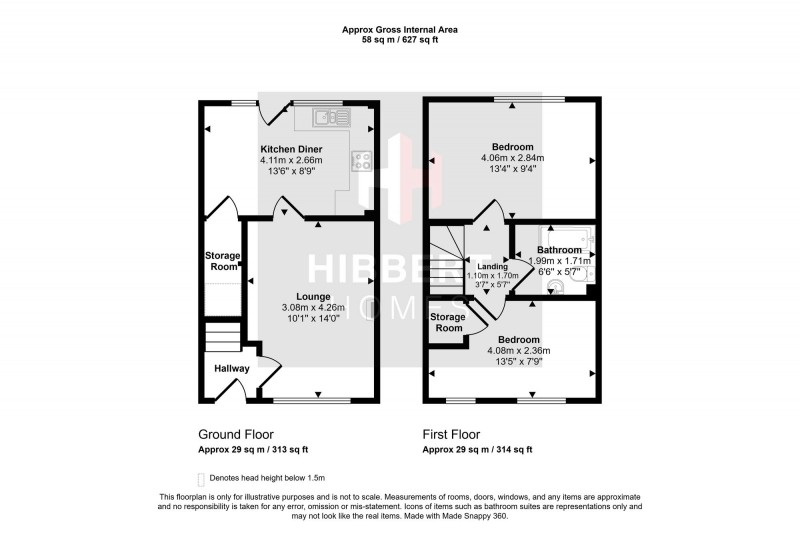 Floorplan for Lavender Close, Manchester, M23