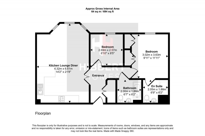 Floorplan for Gaskell Road, Mulberry Court Gaskell Road, WA14
