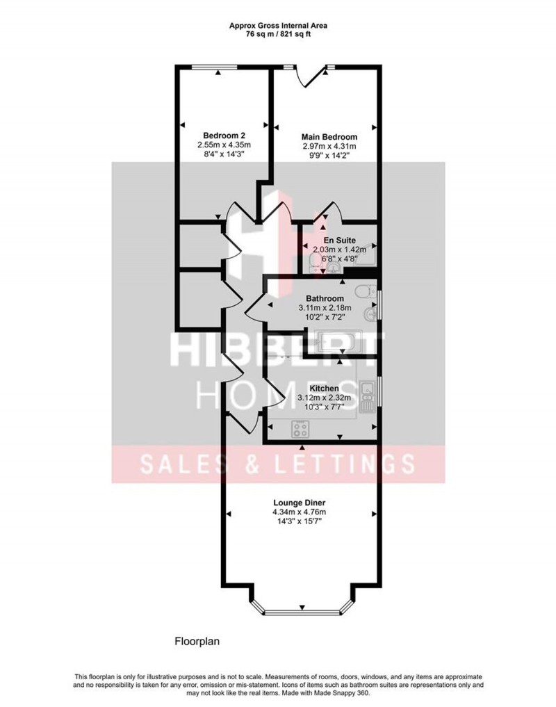 Floorplan for Lisburne Lane, Willow Lodge, SK2
