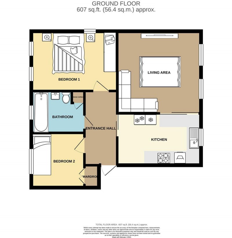 Floorplan for Canada Street, Breton House, SK2