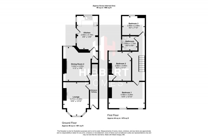 Floorplan for Linley Road, Sale, M33