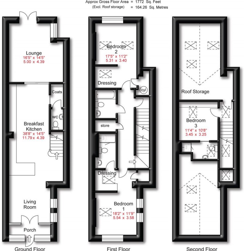 Floorplan for Cecil Road, Hale, WA15