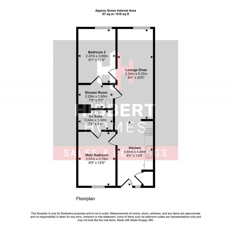 Floorplan for School Street, Printing Press House, M4