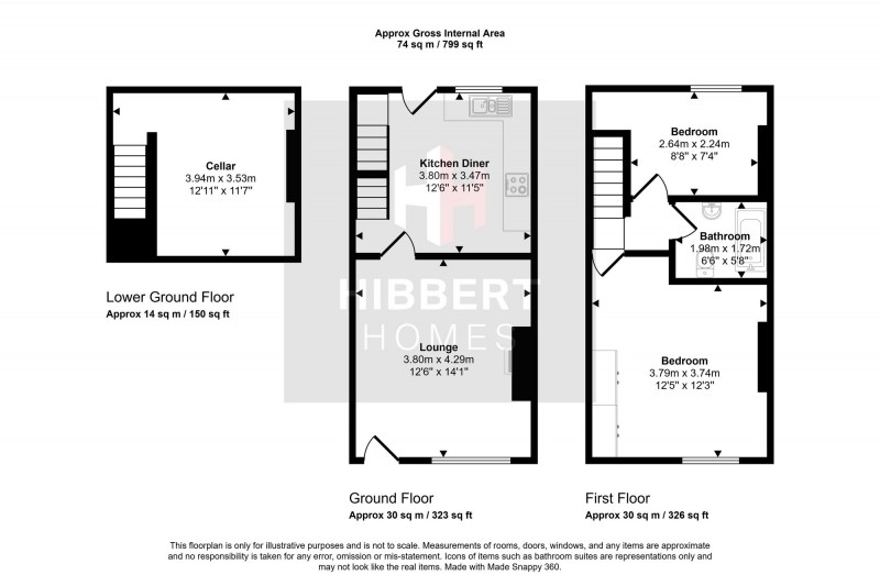 Floorplan for Winifred Road, Stockport, SK2