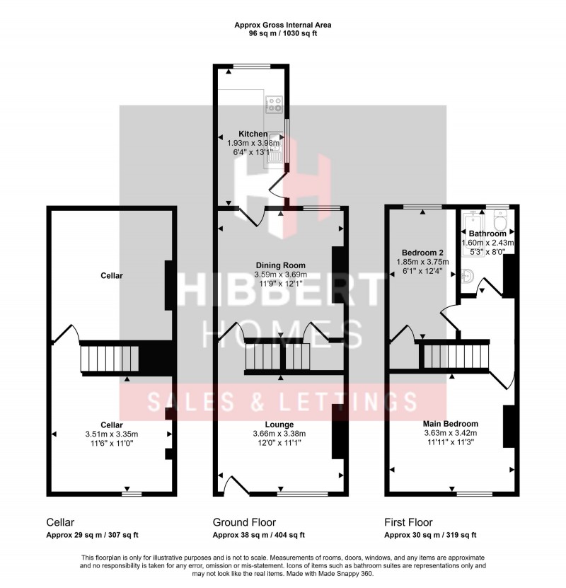 Floorplan for Torkington Street, Stockport, SK3