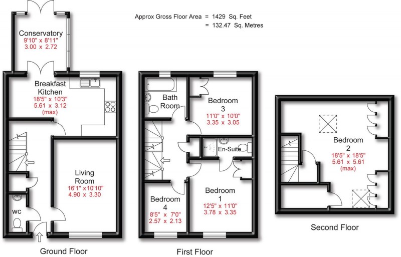 Floorplan for Over Ashberry, West Timperley, WA14