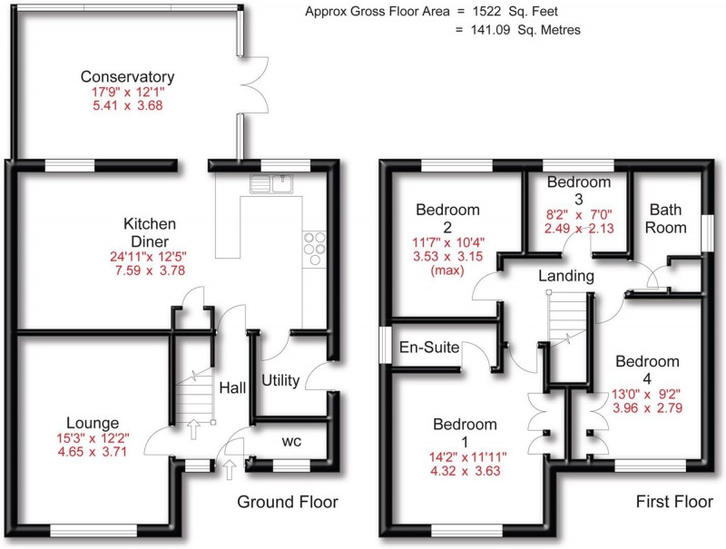 Floorplan for Over Ashberry, West Timperley, WA14