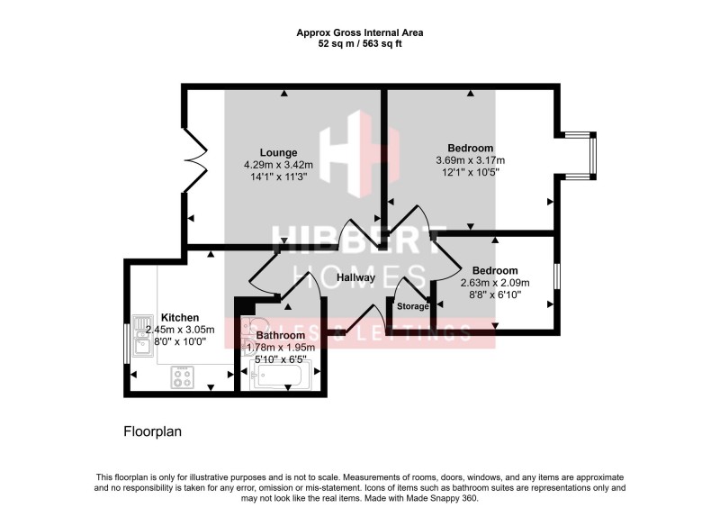 Floorplan for Brooklands Road, Wood Court, M33