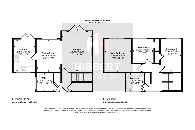 Floorplan for Rookwood Avenue, Manchester, M23