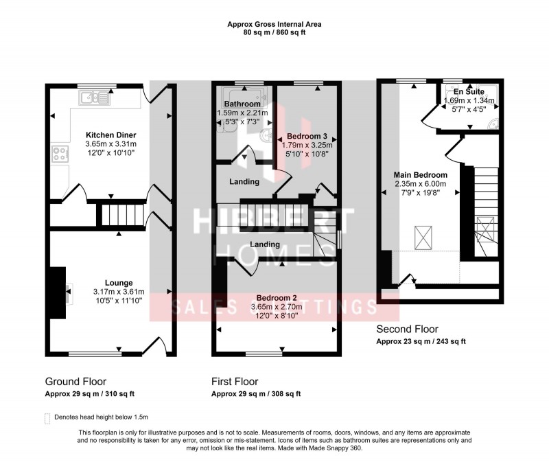 Floorplan for Glebe Street, Stockport, SK1