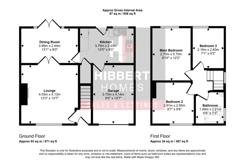 Floorplan for St. Lawrence Road, Denton, M34