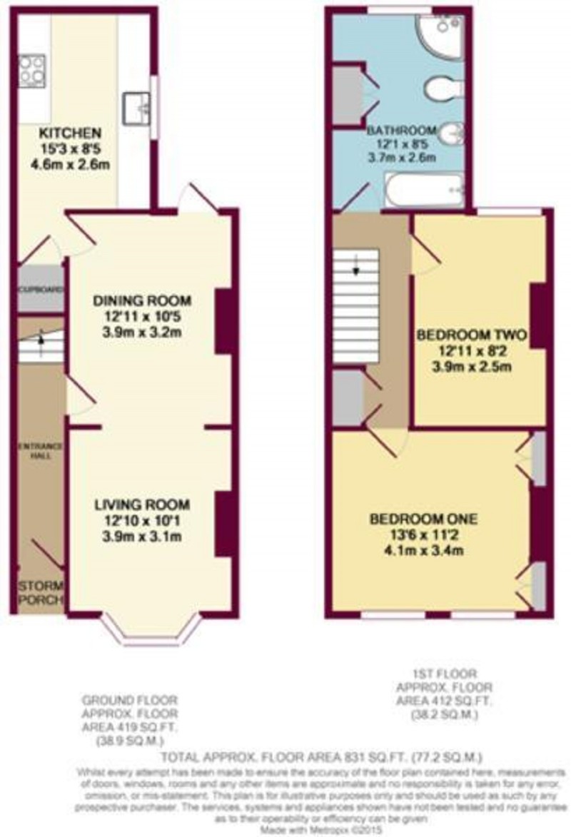 Floorplan for Bold Street, Altrincham, WA14