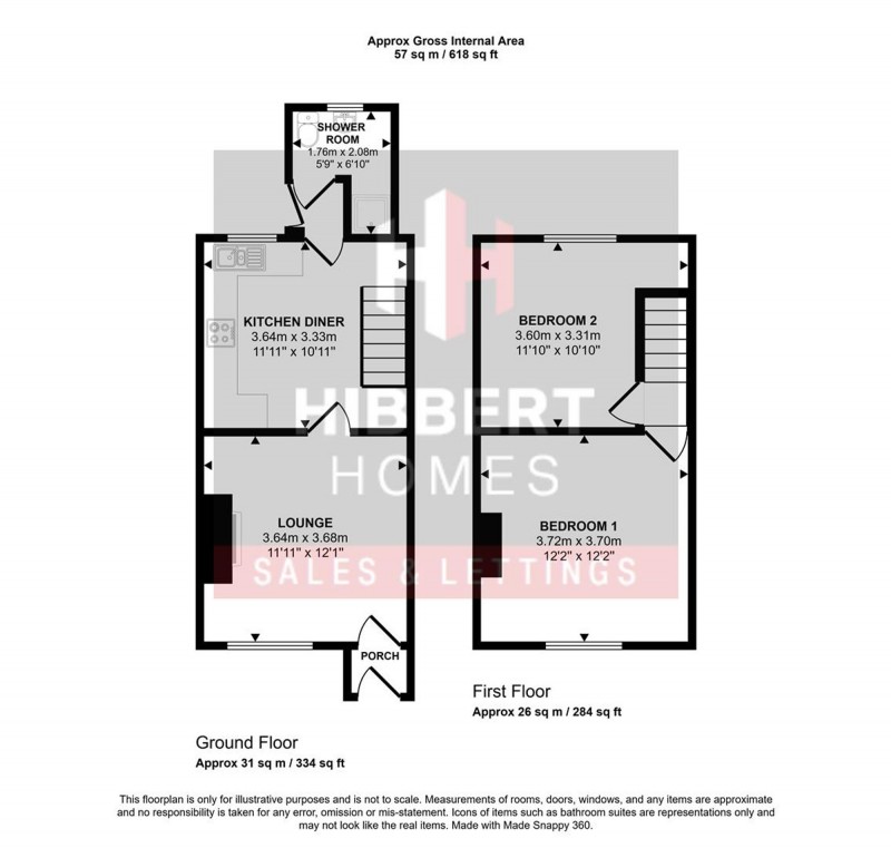Floorplan for Harley Road, Sale, M33