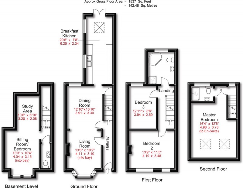 Floorplan for Victoria Road, Hale, WA15