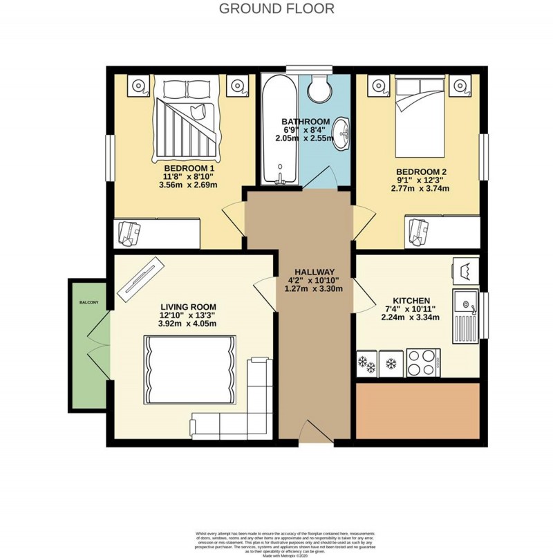 Floorplan for Windermere Road, Dukinfield, SK16
