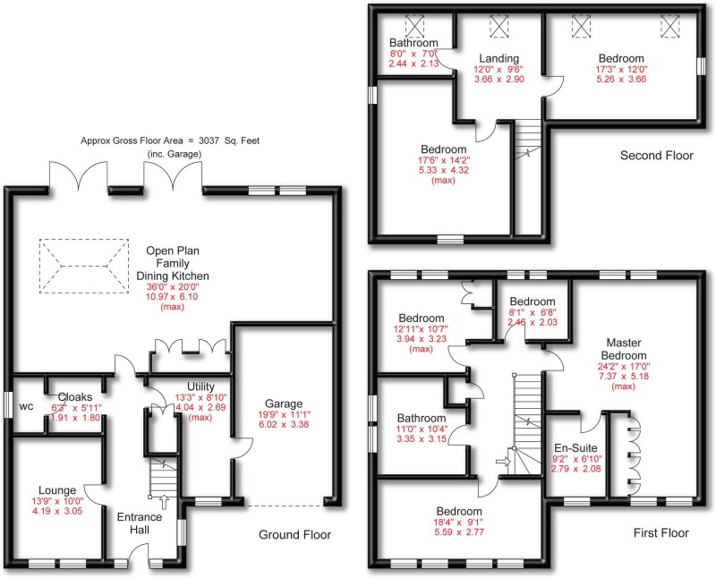 Floorplan for Grove Lane, Hale, WA15