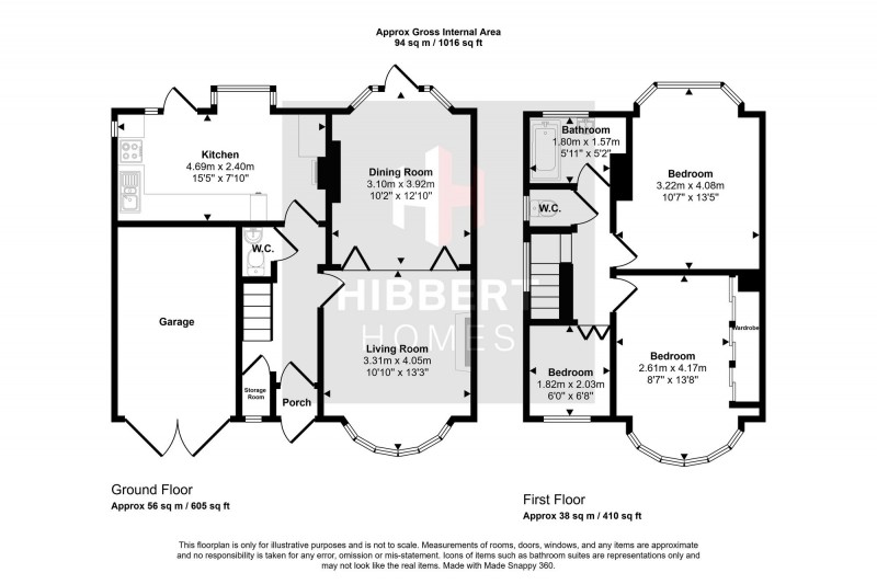 Floorplan for Norris Road, Sale, M33
