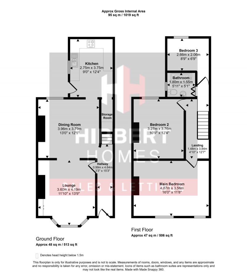 Floorplan for Adswood Road, Stockport, SK3