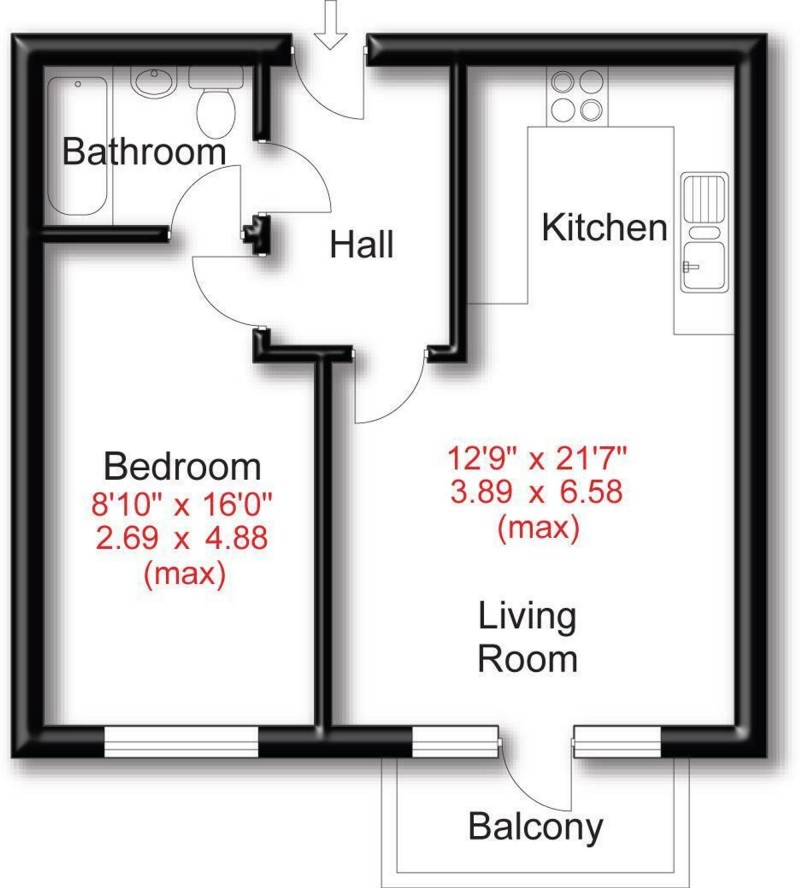 Floorplan for Etchells Road, West Timperley, WA14
