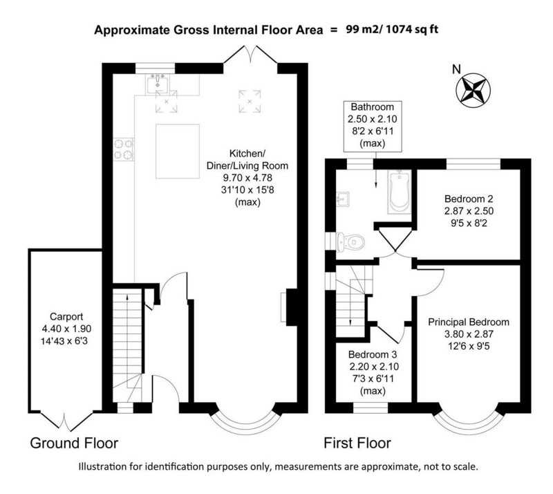 Floorplan for Cranleigh Drive, Cheadle, SK8