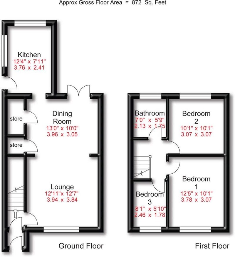 Floorplan for Newton Road, Altrincham, WA14
