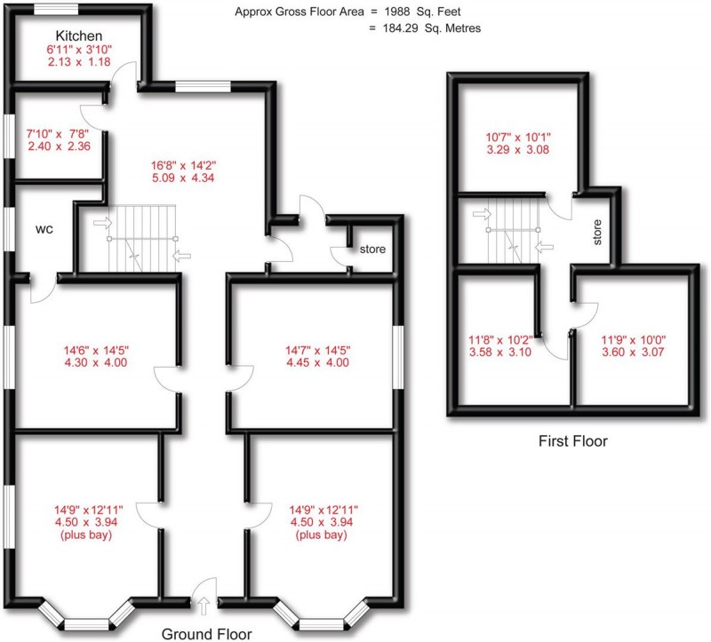 Floorplan for Bramhall Lane, Cedar House, SK2