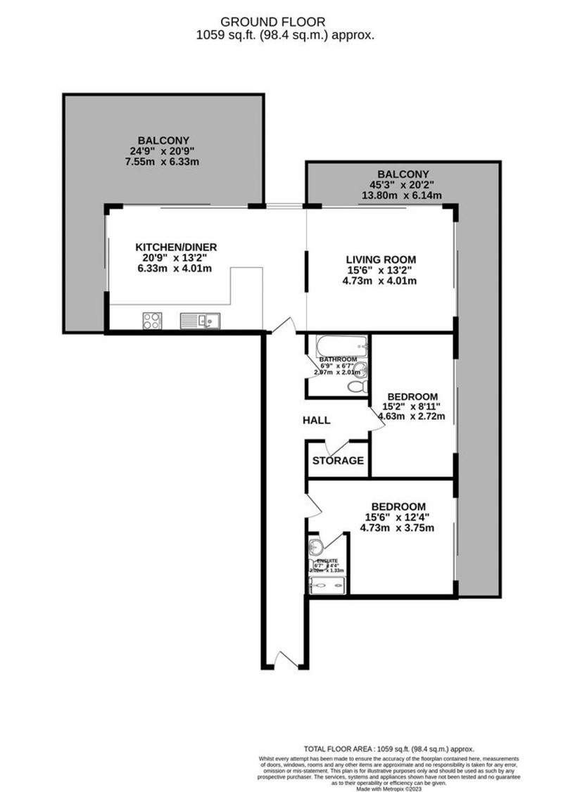 Floorplan for Ordsall Lane, Salford, M5