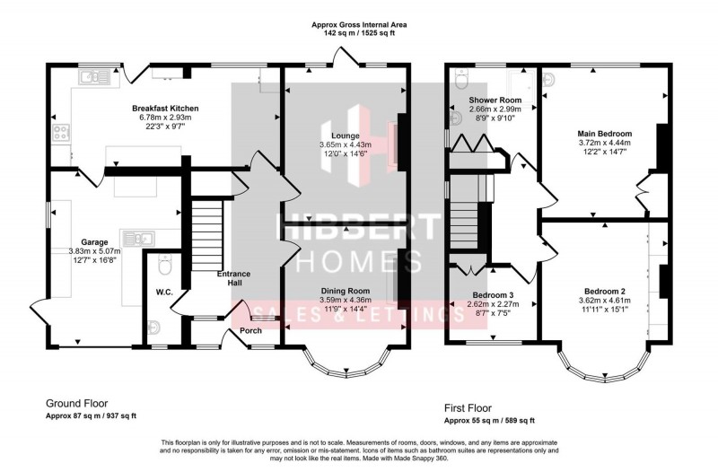 Floorplan for Claremont Drive, West Timperley, WA14