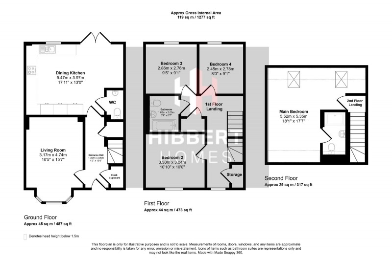 Floorplan for Chapel Road, Sale, M33