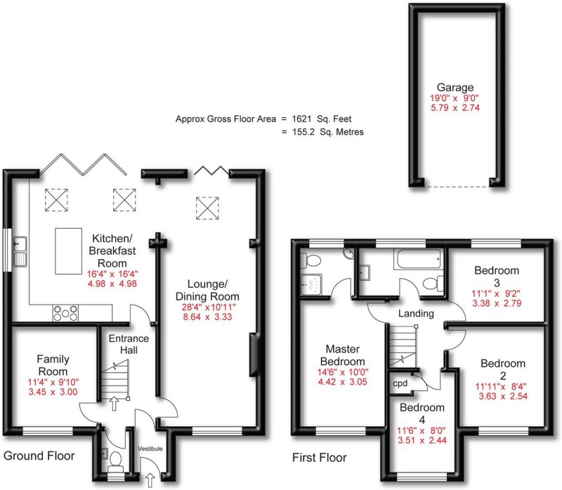Floorplan for Thurlestone Road, Altrincham, WA14