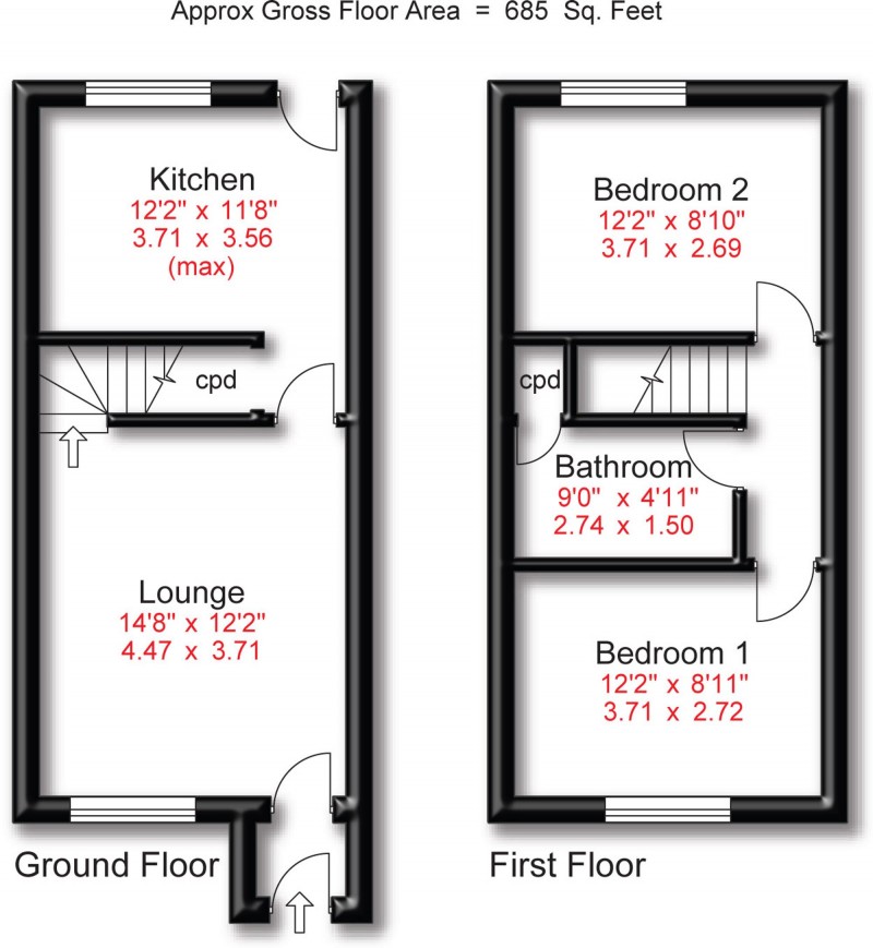 Floorplan for Rotherdale Avenue, Timperley, WA15