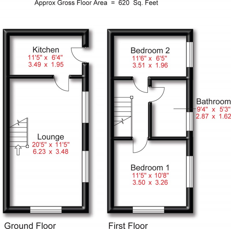 Floorplan for Pierce Street, Albion Court, SK11