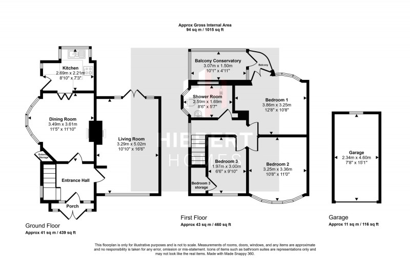 Floorplan for Spinney Road, Manchester, M23