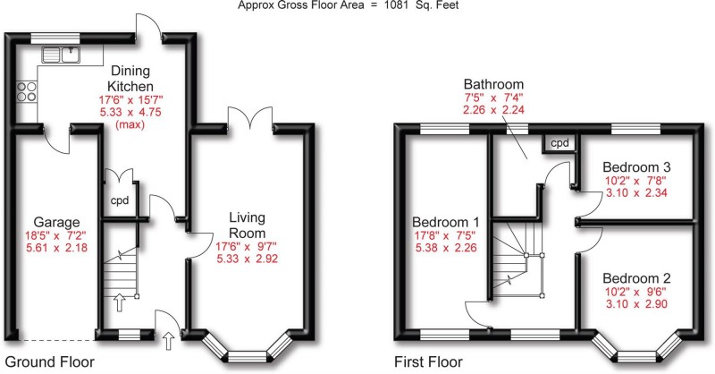 Floorplan for Emlyn Grove, Cheadle, SK8
