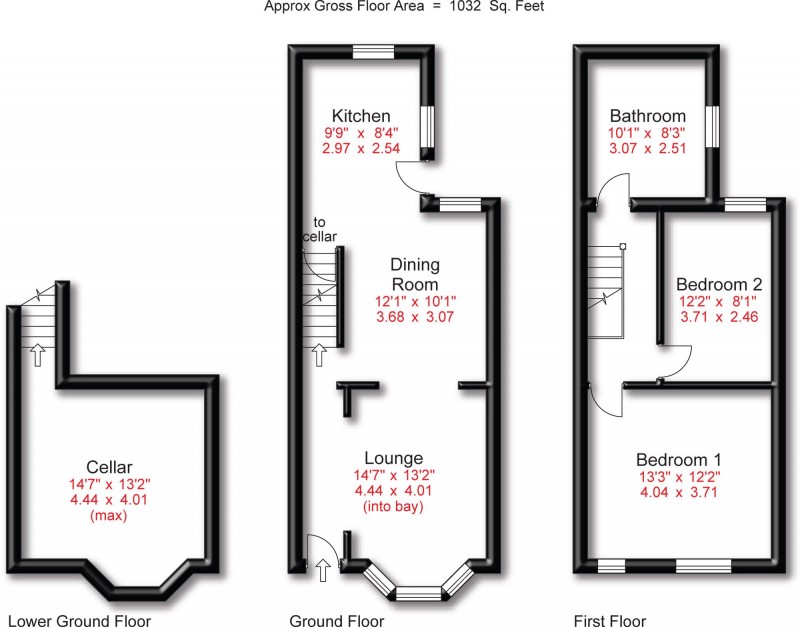 Floorplan for Bold Street, Altrincham, WA14