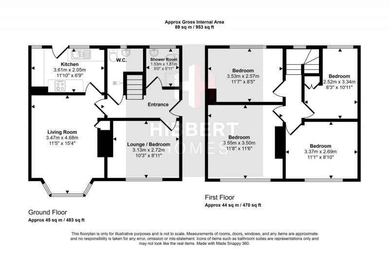 Floorplan for Broadoak Road, Manchester, M22