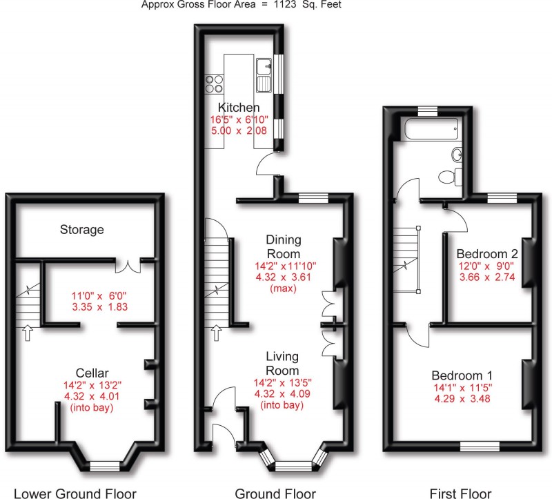 Floorplan for Manor Road, Altrincham, WA15