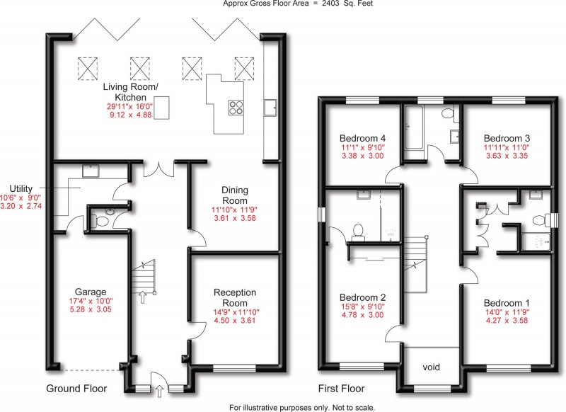 Floorplan for Crabtree Avenue, Hale Barns, WA15